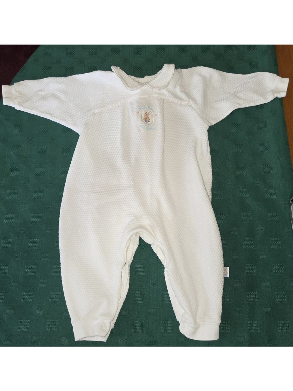 Peter Rabbit & Friends One Piece Sleeper Baby 12-18 Months Waffle Knit Bunny